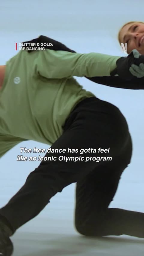 Instagram post by @netflixsports for Olympics. Caption reads: [...] 🤩 Watch more on @netflix 🍿 #Olympics....