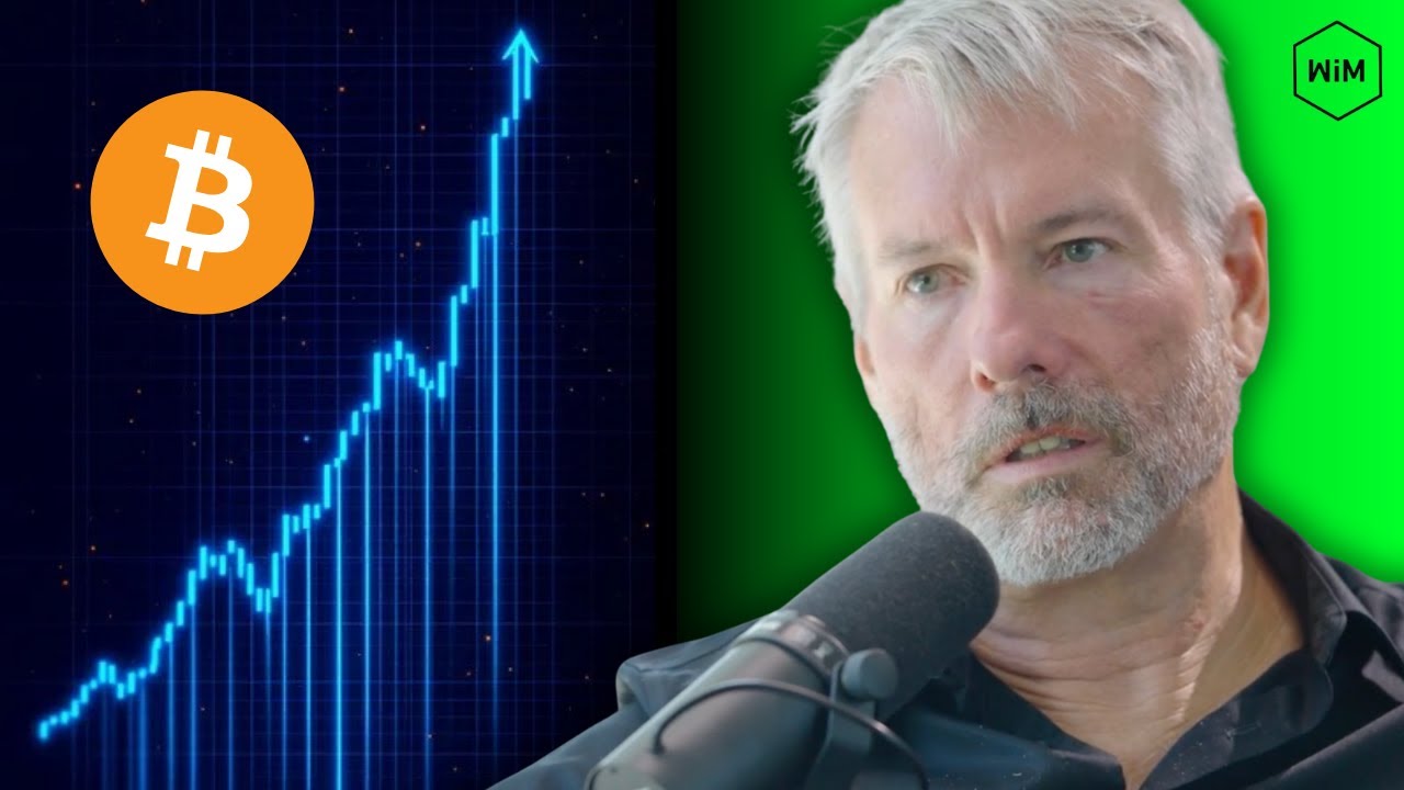 YouTube post by @robertbreedloveclips2996 for Jawzrsize. Caption reads: Michael Saylor — How High Can Bitcoin Go?.