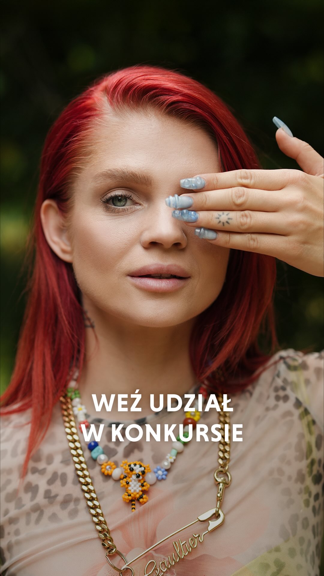 Instagram post by @margaret_official for Semilac. Caption reads: Weź udział w konkursie i pokaż, jak wygląda lato....