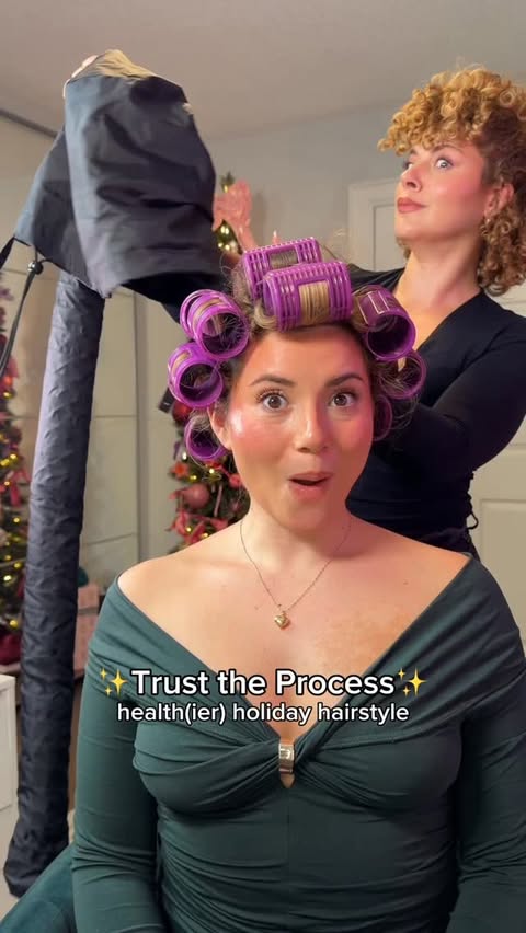 Instagram post by @manesbymell for Aveda. Caption reads: [...] ➜ Holi-night with @itsamandapasceri ✨....