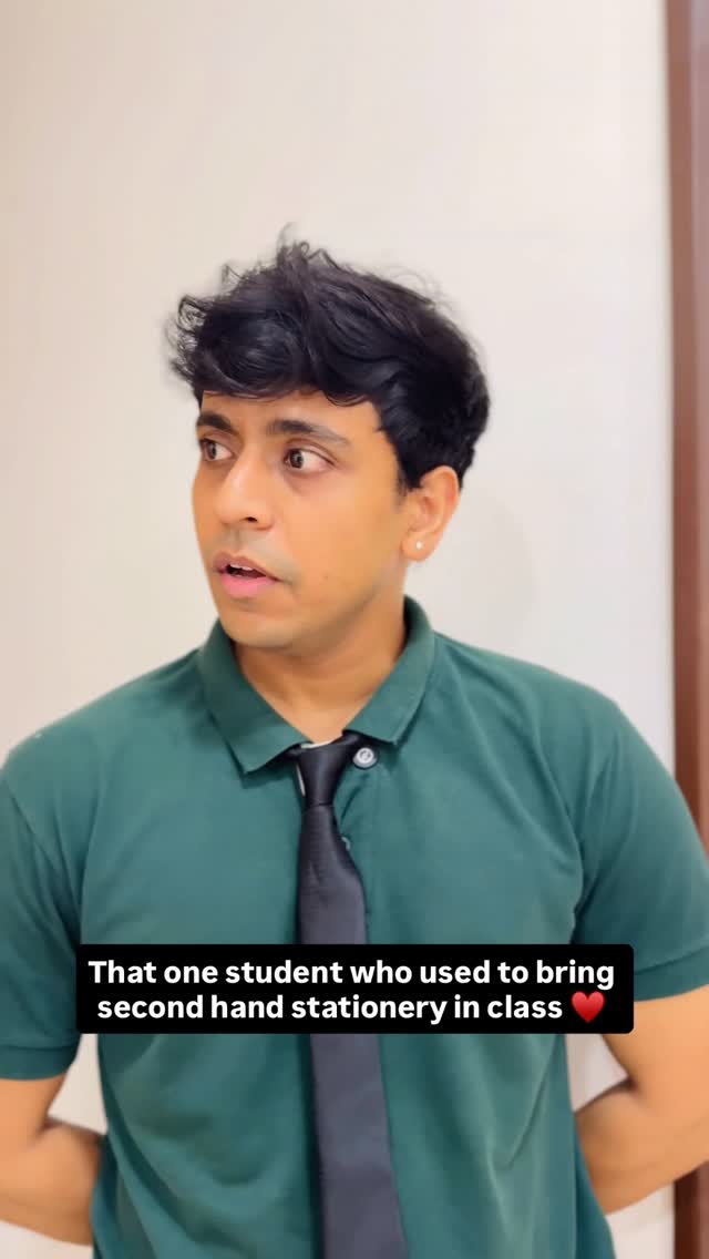 Instagram post by @abhijeetkain for UNICEF. Caption reads: Their stationery might be second hand but they....