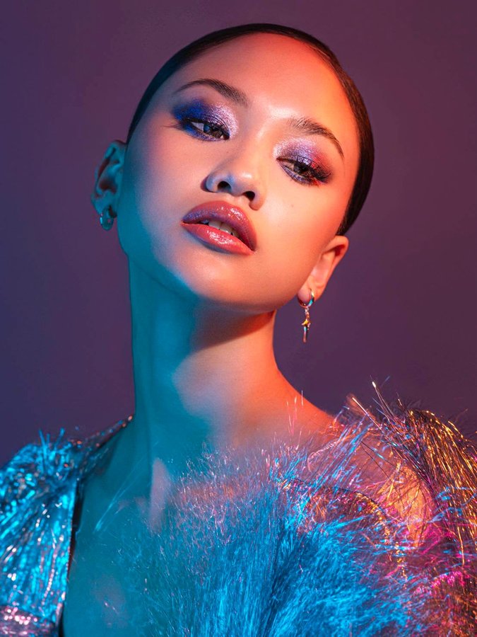 Instagram post by @bebe_polak for M·A·C Cosmetics Thailand Market. Caption reads: My Rules. My Dazzle. My Look. A look for the woman....