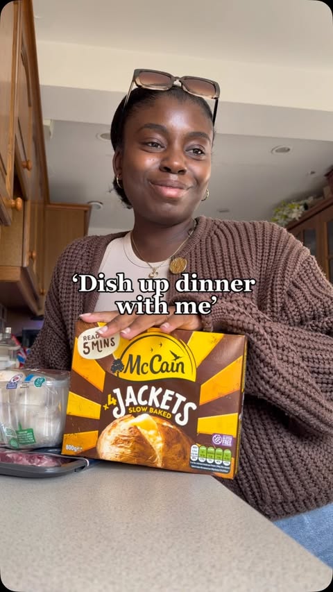 Instagram post by @hannahsfamilylife for McCain Foods. Caption reads: AD Anytime I ask Skylar what she wants for dinner,....