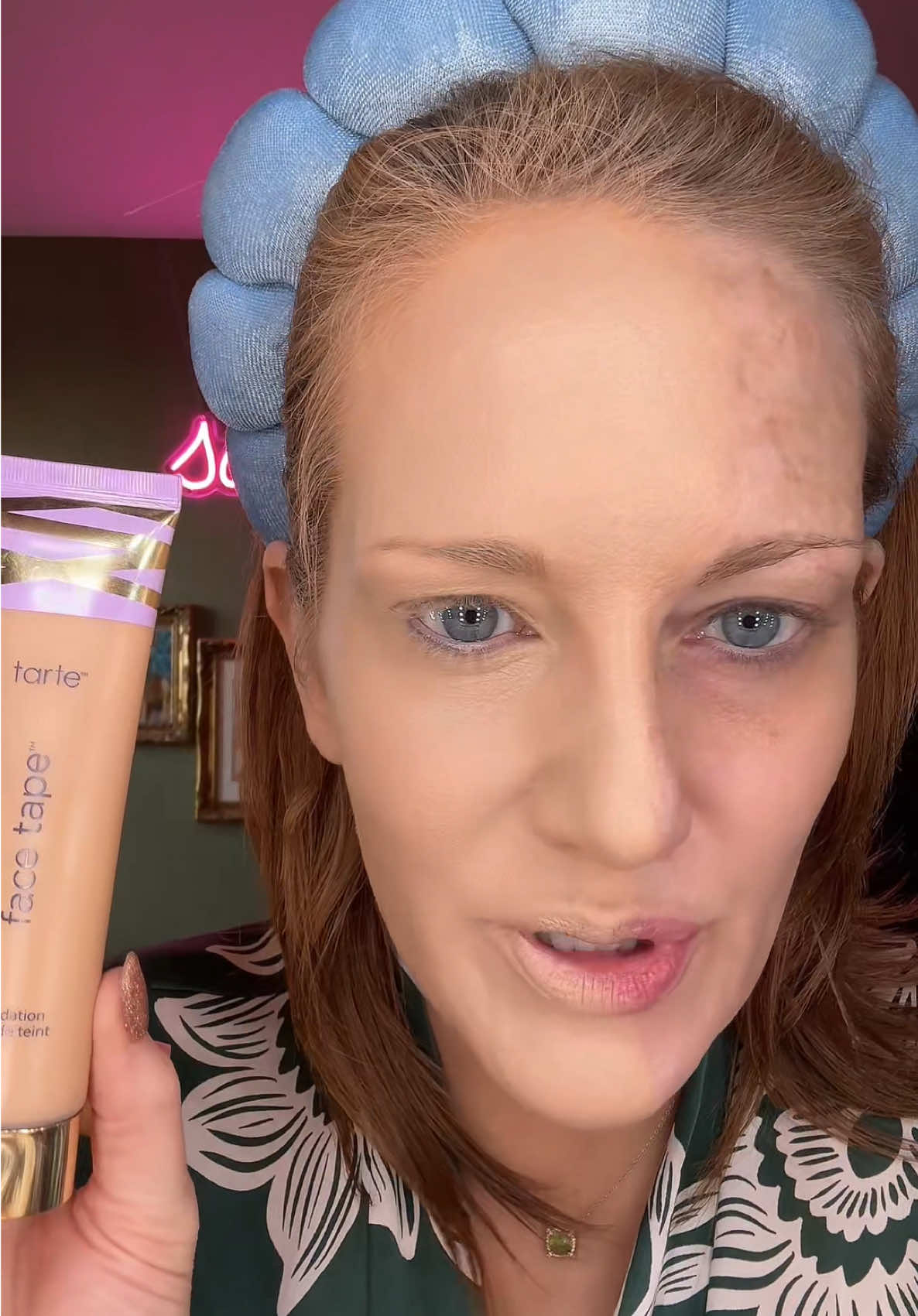 TikTok post by @makeupartistatlaw for QVC. Caption reads: @QVC, Inc @tarte cosmetics @QVC Beauty .