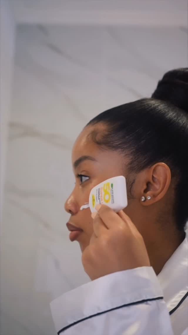 Instagram post by @vanessa.padi for Garnier South Africa. Caption reads: Most of us apply sunscreen in the morning, but....