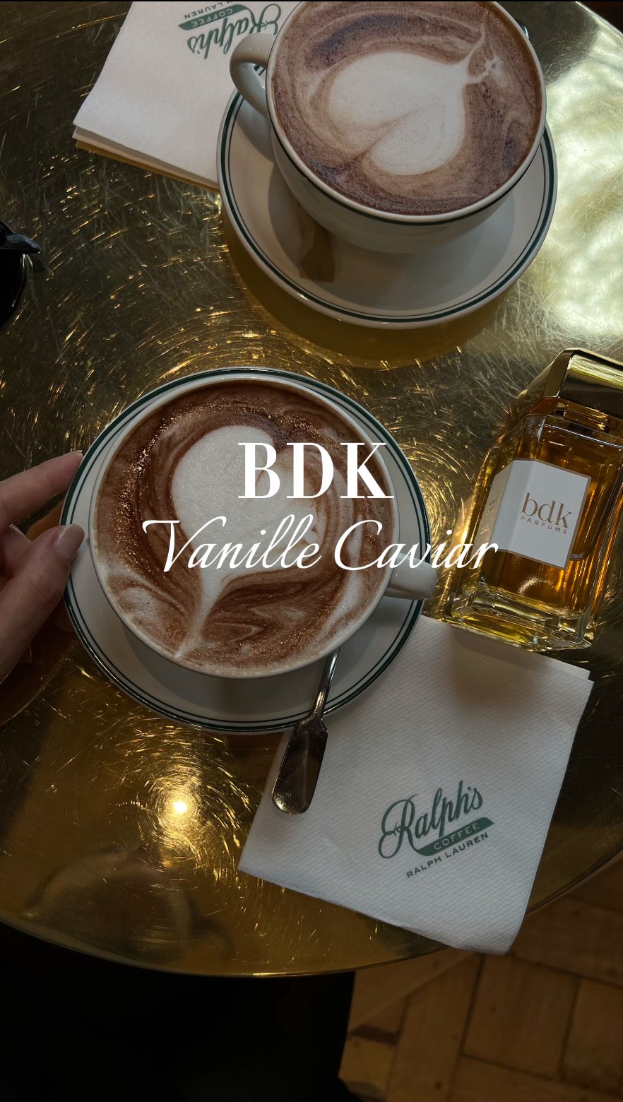 Instagram post by @ayla.inparis for Bdk Parfums. Caption reads: [...] like holding luxury itself ✨

#bdk....