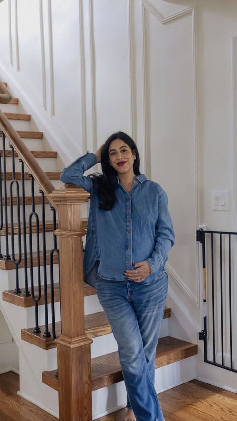 Instagram post by @arieloznyc for Hatch Collection. Caption reads: @hatchgal to the rescue with jeans that will fit....