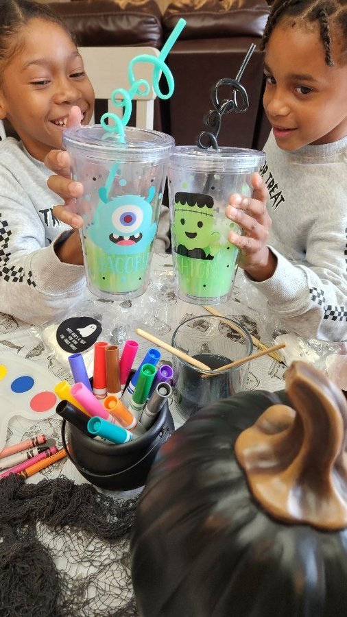 Instagram post by @addieplusthree for Personalization Mall. Caption reads: Hey Boo! Here's a treat for you. #ad 

Thanks to....