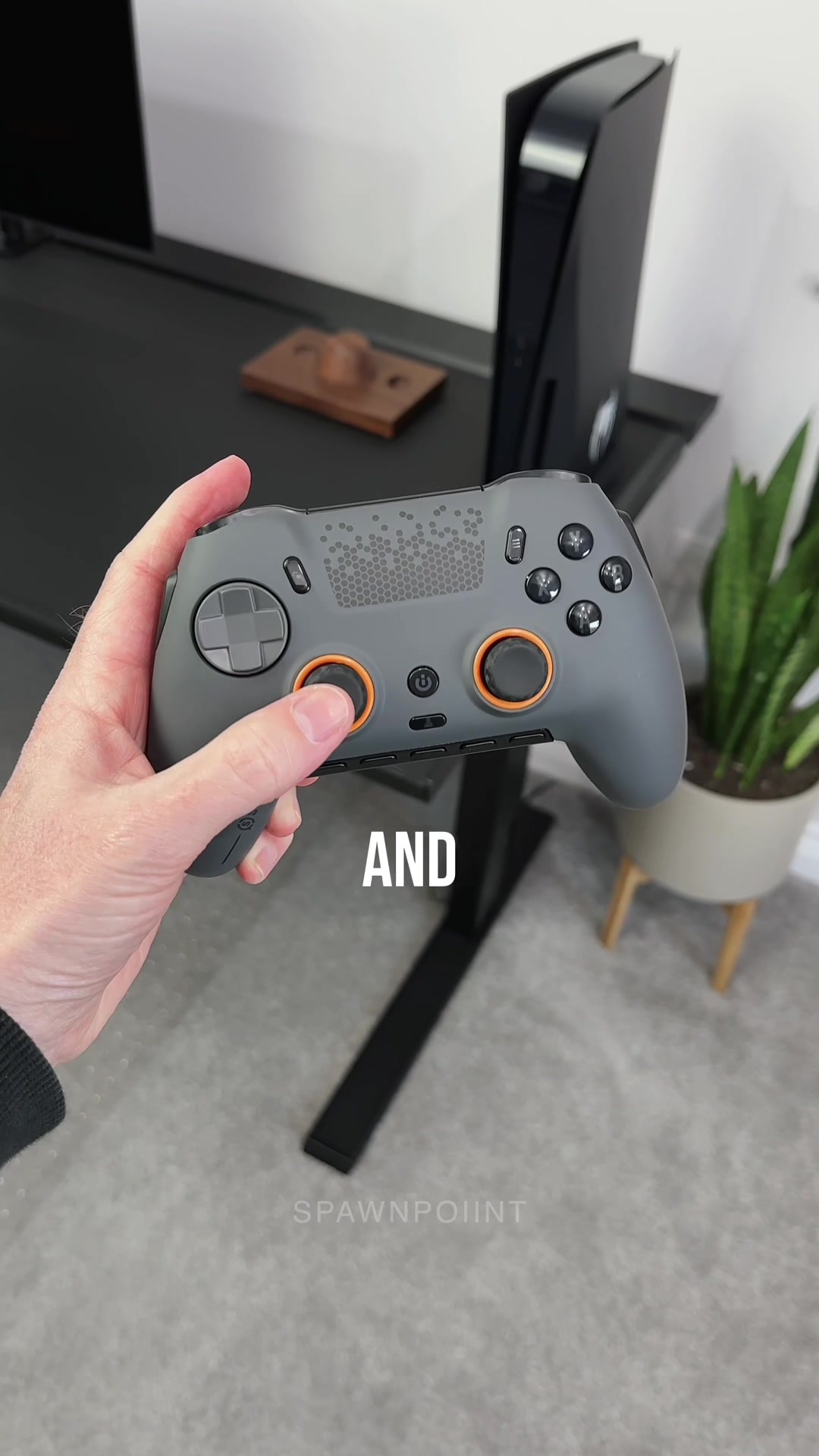 TikTok post by @spawnpoiiint for SCUF. Caption reads: About to go pro. The new SCUF Envision pro....