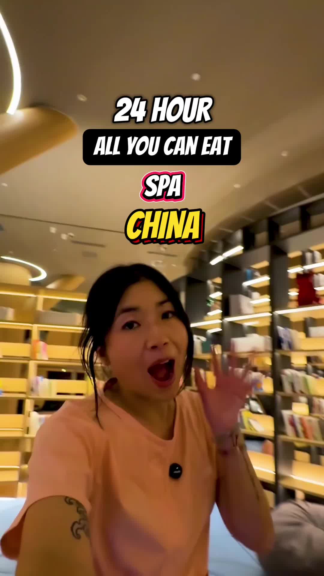 TikTok post by @hangrybynature for Skyscanner. Caption reads: A D | China spa trip anyone? 🤩🇨🇳 @Skyscanner ....