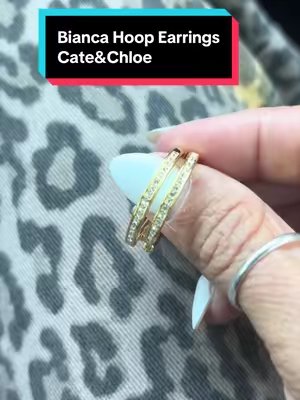 TikTok post by @valerie.sims2 for Cate & Chloe Jewelry. Caption reads: My forever “go to” hoops. They have that expensive....