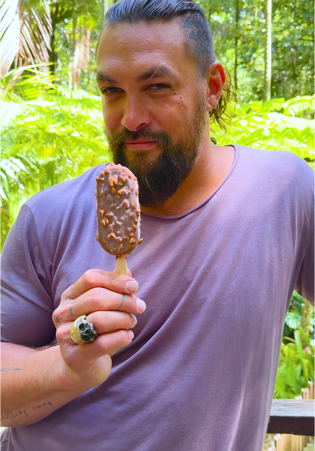 TikTok post by @prideofgypsies for Nuii Icecream. Caption reads: How do you eat your Nuii Ice Cream?  @NUII Ice....