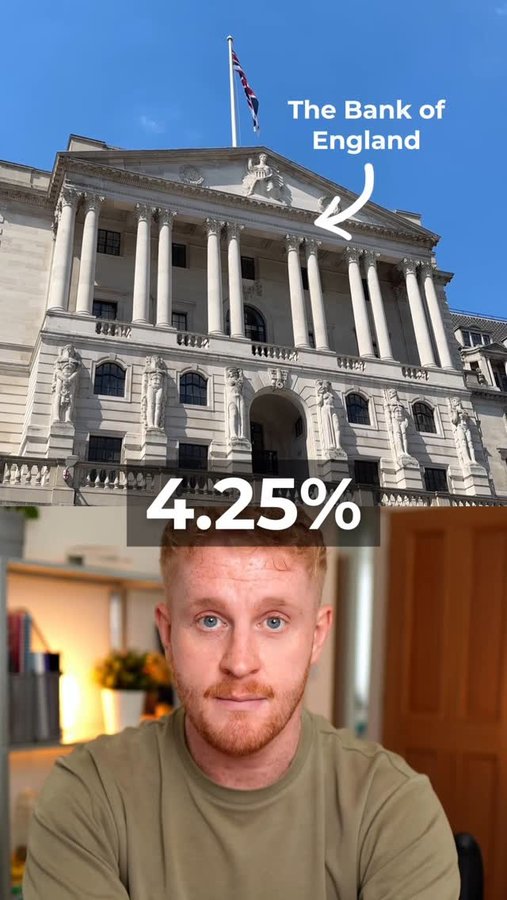 Instagram post by @cazza_time for Experian. Caption reads: ad The Bank of England has cut the Base Rate to....