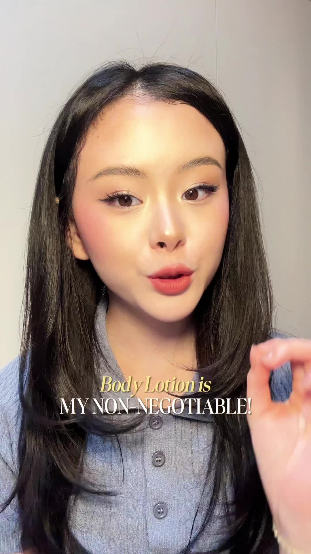 TikTok post by @clariceecutie for Vaseline. Caption reads: ✨ Glowing like GOLD with Vaseline Gluta-Hya ✨....
