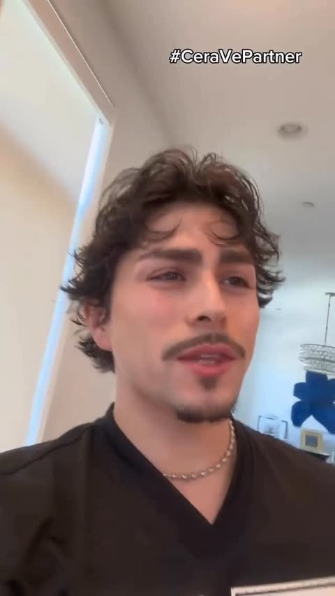 Instagram post by @goobigubbi for CeraVe. Caption reads: [...] two braincells discover moisturizer....