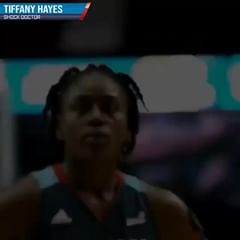 Instagram post by @tiphayes3 for Shock Doctor. Caption reads: [...] as I swerve through the defense in my....