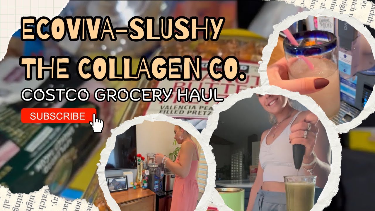 YouTube post by @JessicaMyrose for The Collagen. Caption reads: Ecoviva  Slushy Machine / The Collagen Co and....