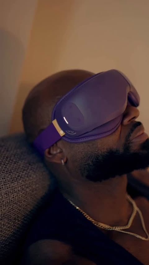 Instagram post by @mrcalliet for RENPHO. Caption reads: The @renpho x @headspace Eyeris Zen Eye [...].