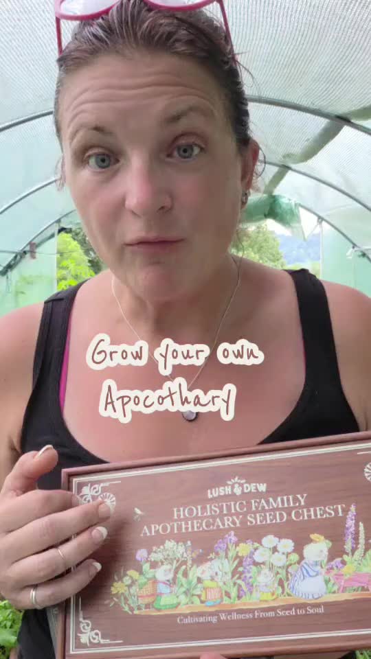 TikTok post by @simplymandyz for LUSH&DEW. Caption reads: [...] to grow and harvest your own herbs.....