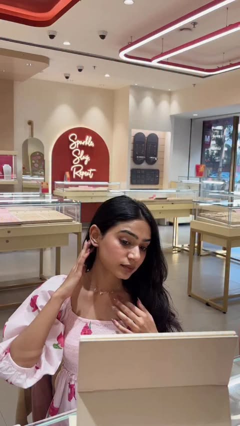 Instagram post by @shubhisrivastava__ for Mia by Tanishq. Caption reads: Lucknow just got shinier ✨ Mia by Tanishq recently....