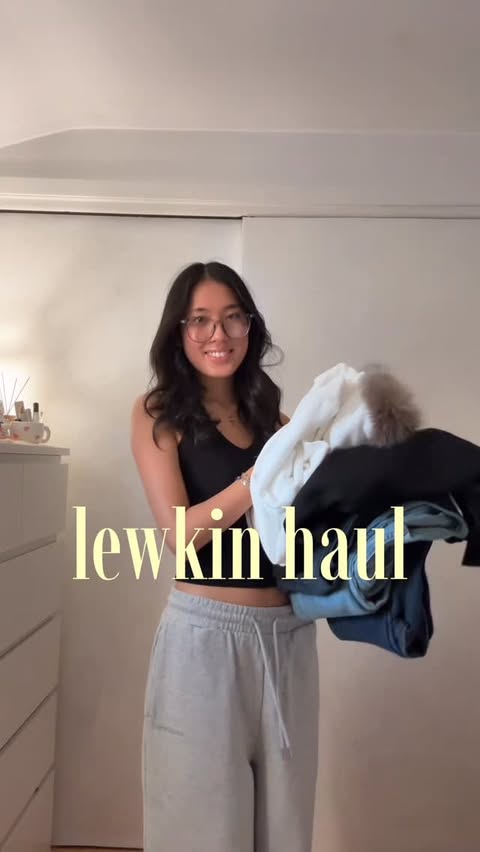 Instagram post by @hhyunjinlee for LEWKIN. Caption reads: [...] code HHYUNJINLEE for 60% off @lewkinofficial....