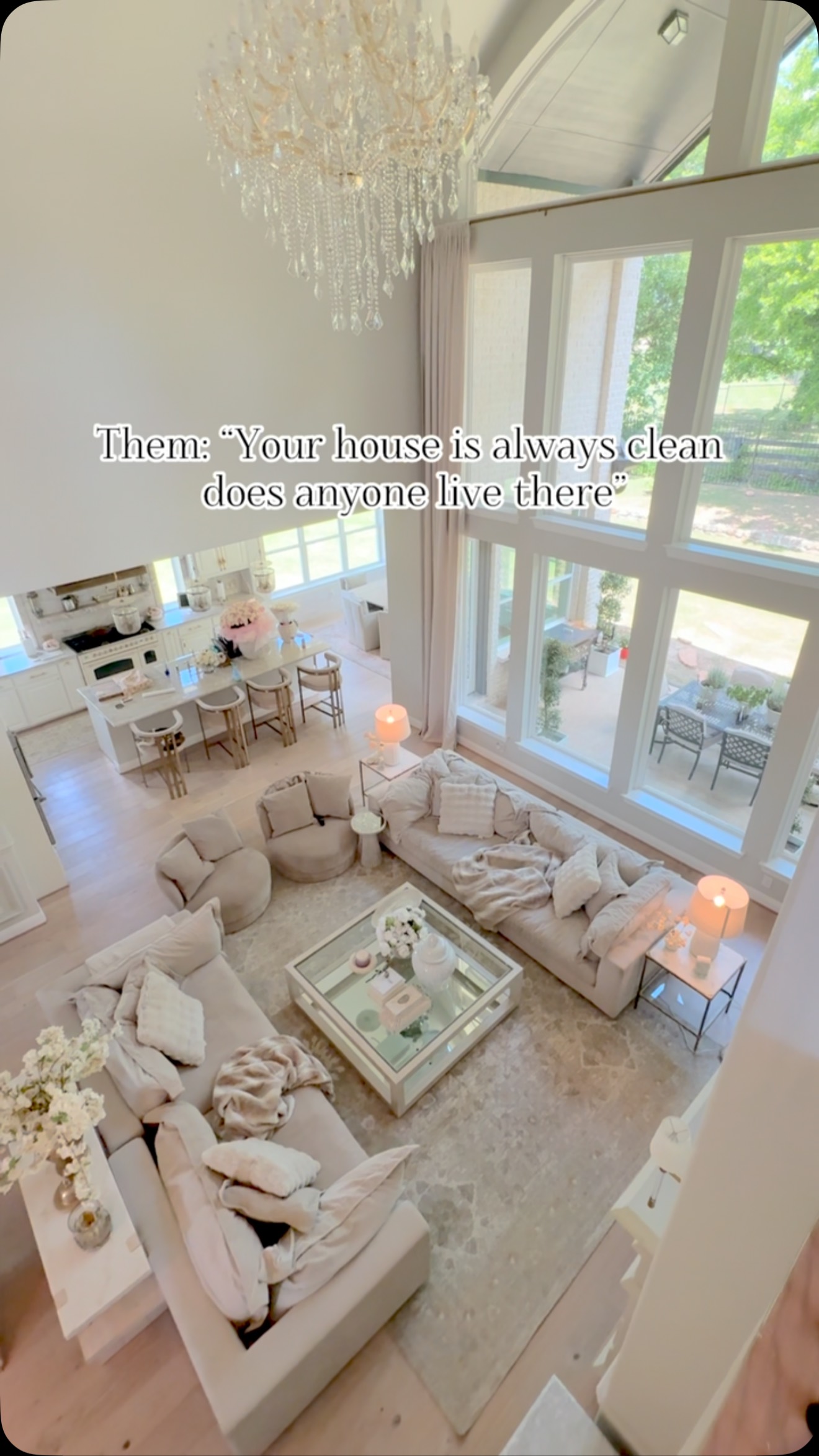 Instagram post by @blissfulhomedecor for Shark Home. Caption reads: With a family of 6 + 2 dogs & 2 cats, our home is....