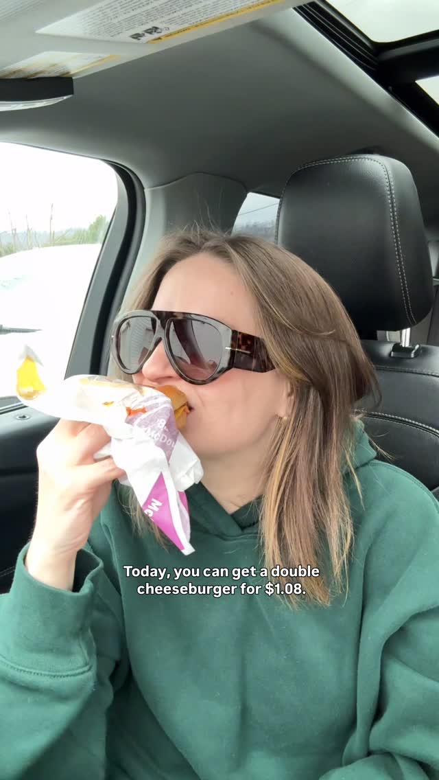Instagram post by an influencer for McDonald's of Three Rivers. Caption reads: Working at McDonald's through high school &....