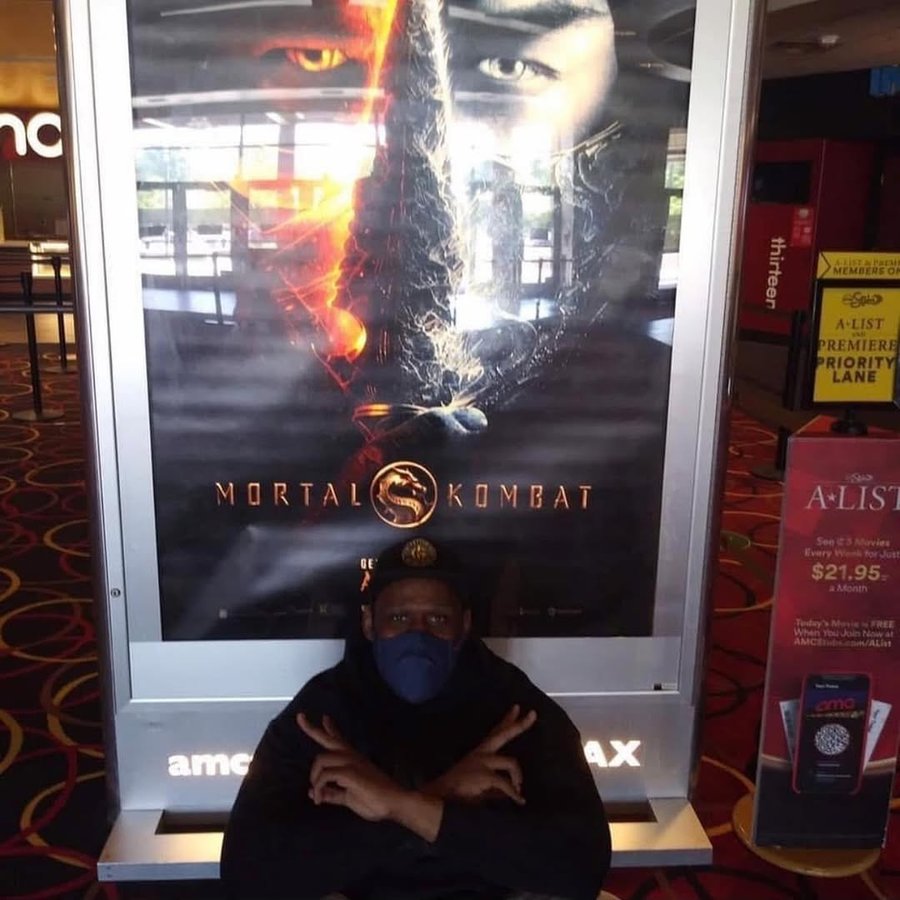 Instagram post by @believeinyourgreatness for Mortal Kombat. Caption reads: [...] day ever with the reboot release of....