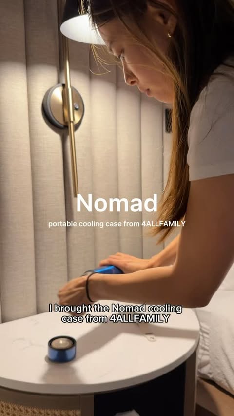 Instagram post by @type1amy for 4allfamily. Caption reads: [...] bringing the Nomad cooling case from....