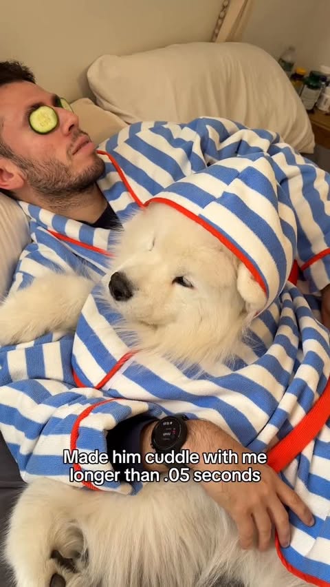 Instagram post by @biffthesamoyed for Earthborn Holistic Pet Food. Caption reads: let’s just say… it was a ruff week.

it’s a hard....