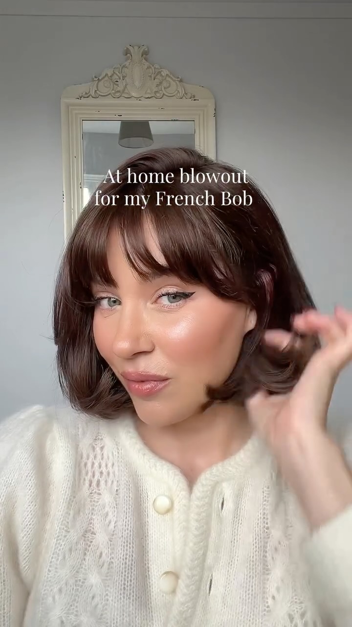 Instagram post by @gabie.godfrey for BaByliss. Caption reads: At home salon like blowout with my Babyliss hot....