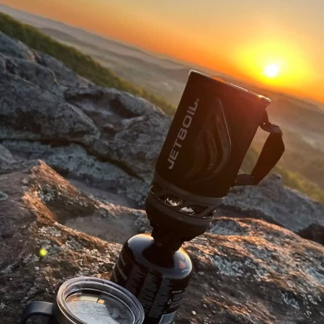 Instagram post by @rodneysargent for Jetboil. Caption reads: Acres Above the Tennessee state line is the....