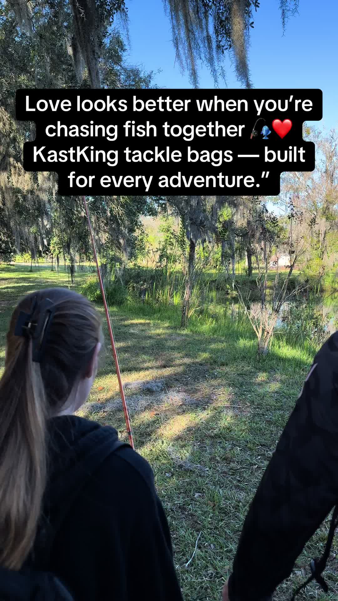 TikTok post by @thebeardfather01 for KastKing. Caption reads: [...] who doesn’t need a huge tackle bag? The....