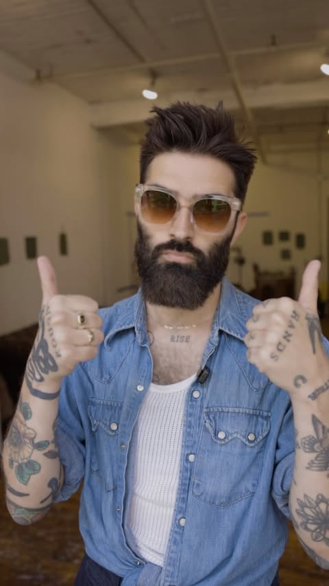 Instagram post by @chrisjohnmillington for Zenni. Caption reads: [...] in New York… Some summertime tips with....