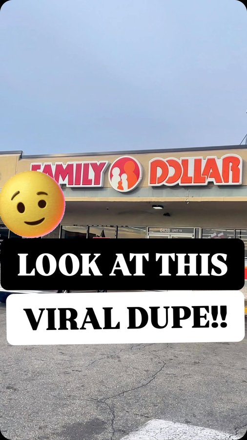 Instagram post by @sensationalfinds for Family Dollar. Caption reads: Stop spending $10+ on the viral Touchland hand....