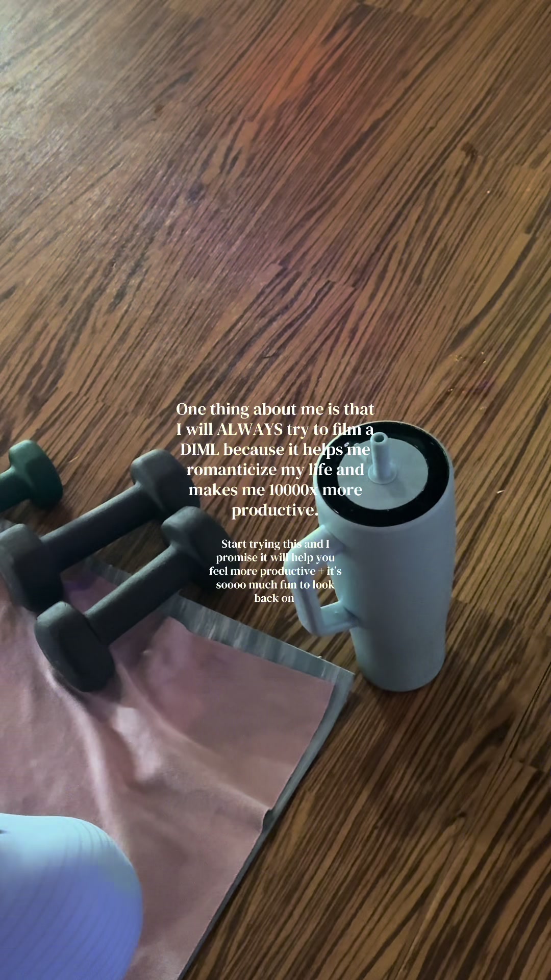 TikTok post by @sydneyschomaker for Bala. Caption reads: I swear it’s a lifehack!! It motivates me to be....