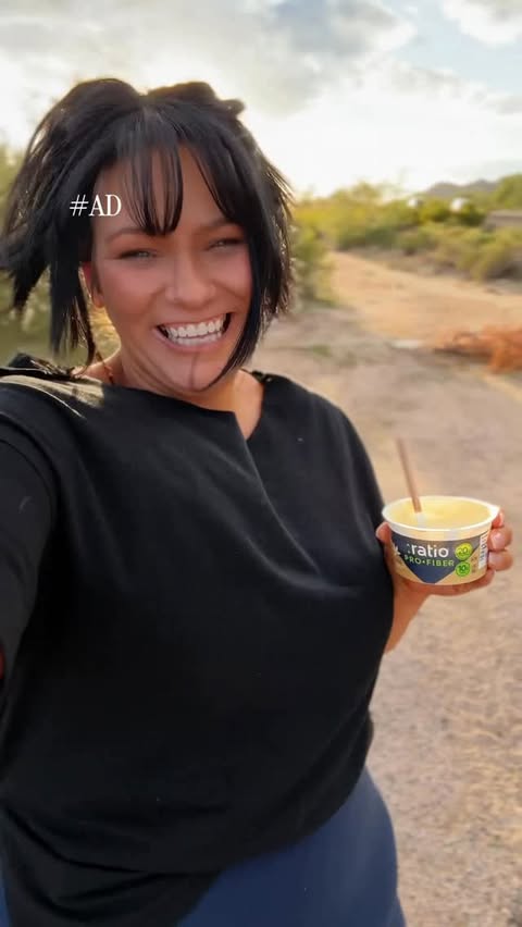 Instagram post by @loving_lessofme_more for Ratio Food. Caption reads: #AD A full day of eating as a mom on a health....