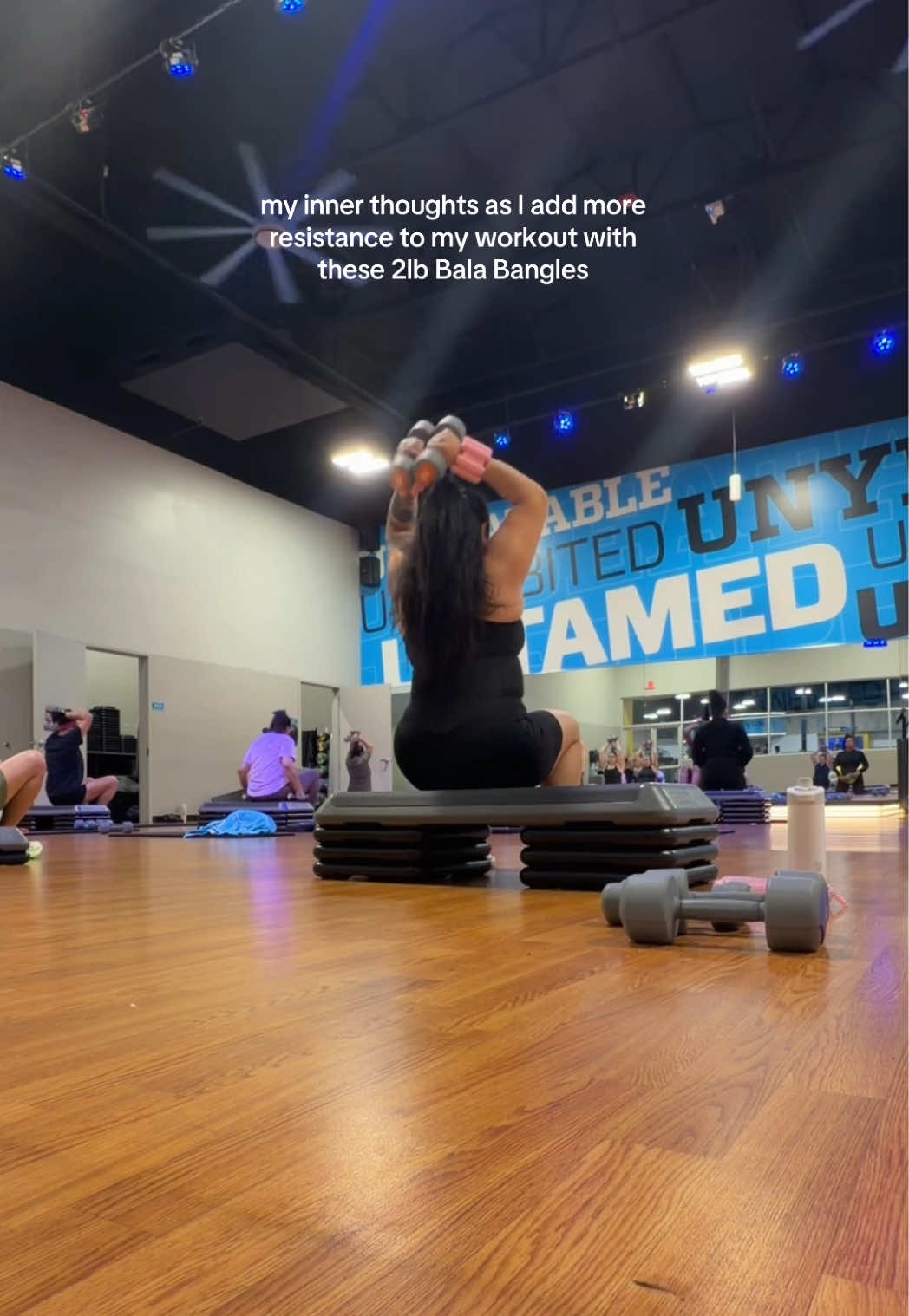 TikTok post by @lucyyaguirre_ for Bala. Caption reads: [...] like a lot but these arms felt the BURN!....