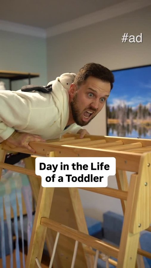 Instagram post by @treynkennedy for Huggies. Caption reads: #ad If toddlers could REALLY talk @huggies....