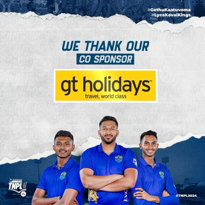 Instagram post by @lycakovaikings for GT Holidays. Caption reads: We extend our heartfelt thanks to @gtholidays.in....