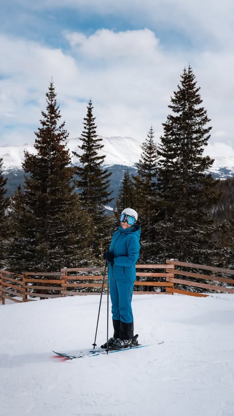 Instagram post by @reneeroaming for Epic Pass. Caption reads: [...] to ski and started taking trips to @EpicPass....