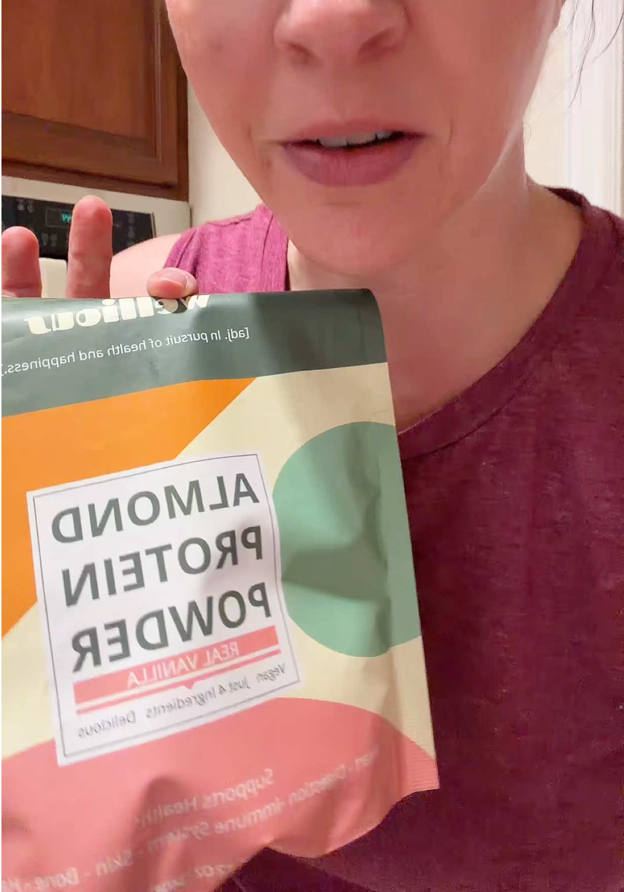 TikTok post by @homeschoolandcoldbrew for Wellious. Caption reads: [...] you or tastes gross, it’s not worth it.....