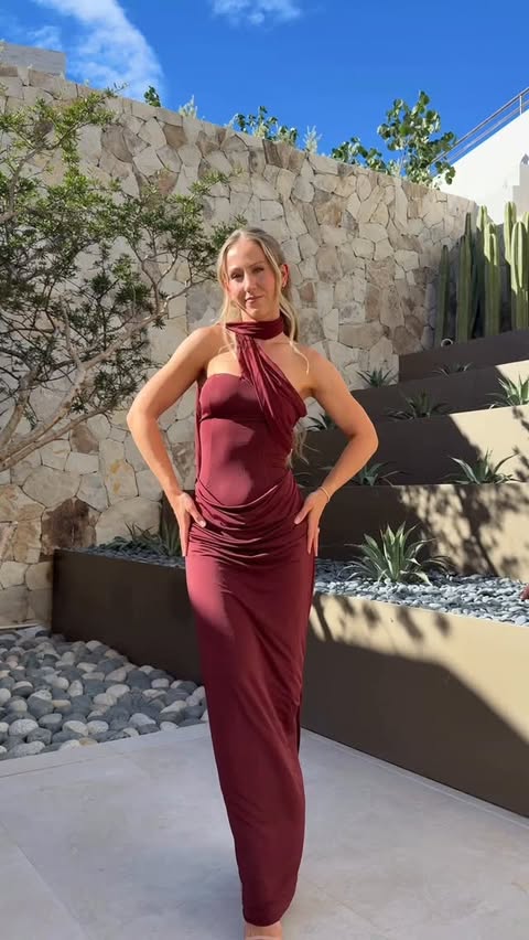 Instagram post by @kathrynm_fit for Meshki. Caption reads: Deep into the wedding phase of our life and loving....