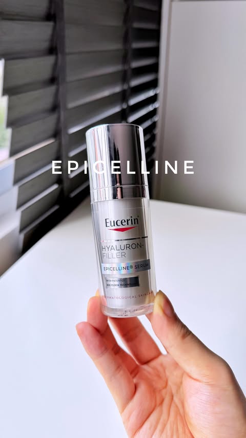 Instagram post by @skin.ken for Eucerin. Caption reads: [...] breaking skincare ingredient from....