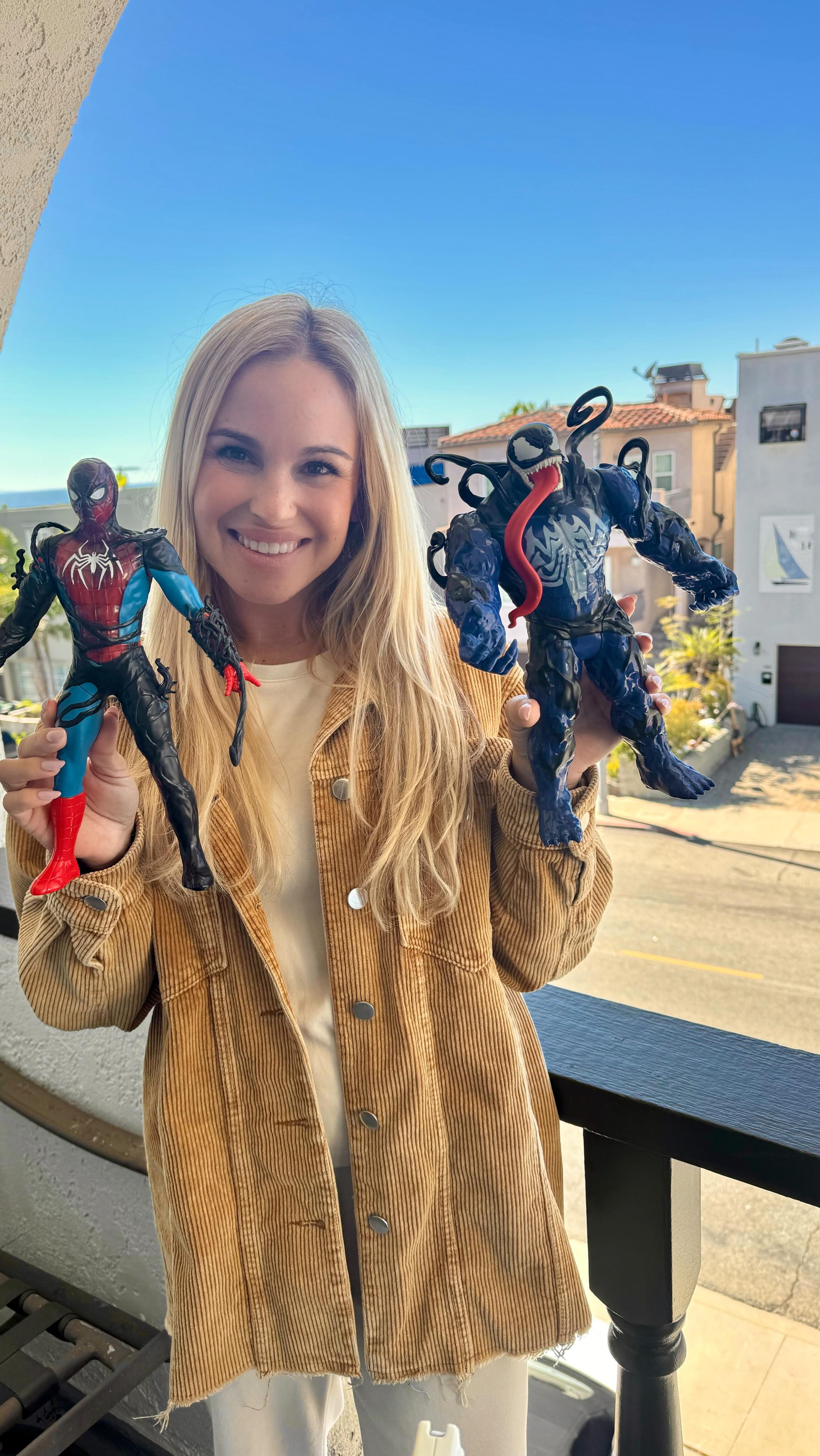 Instagram post by @mrslaurenromero for Marvel. Caption reads: [...] a house with kids: suspicious quiet and....