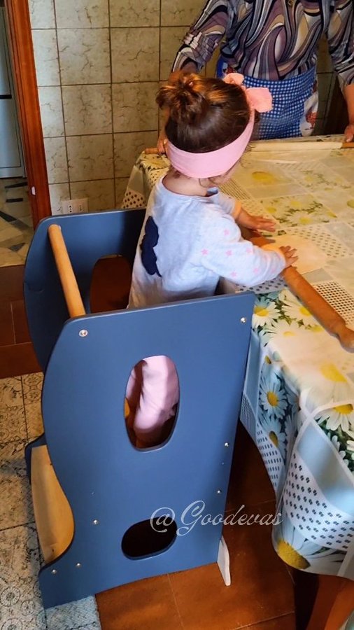 Instagram post by @_katalea_hyso for Goodevas. Caption reads: [...] Tower: Kitchen Helper – Grey from @goodevas....