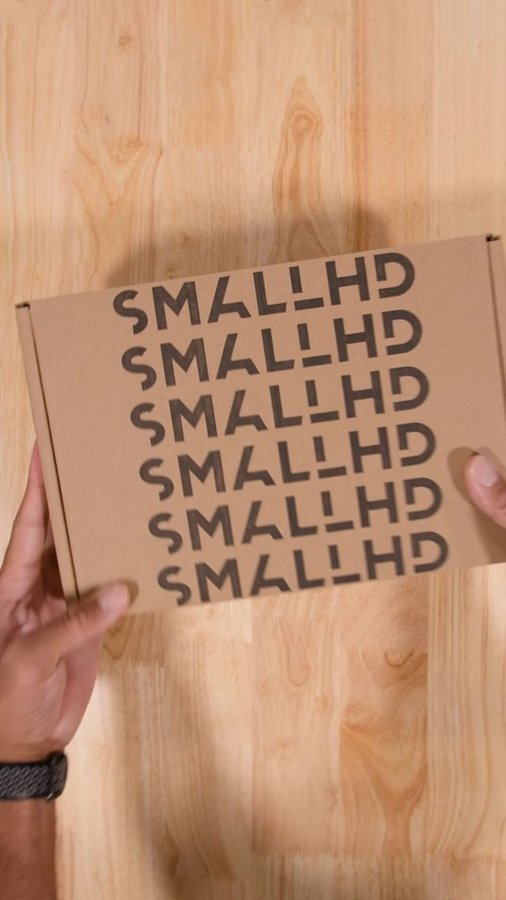 Instagram post by @mralexacosta for SmallHD. Caption reads: Unbox Ultra 7 Bolt 6 TX 750 with @mralexacosta and....