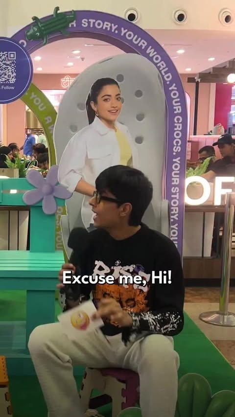 Instagram post by @divyafofanii for Crocs. Caption reads: I couldn’t guess the college but there is no....