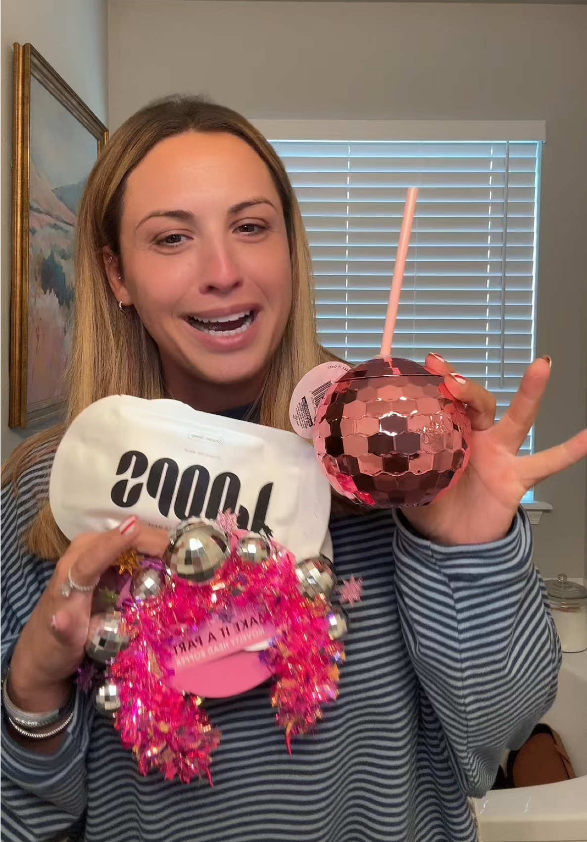 TikTok post by @__jbarsty for LOOPS. Caption reads: #ad @LoopsBeauty and @Packed Party really....