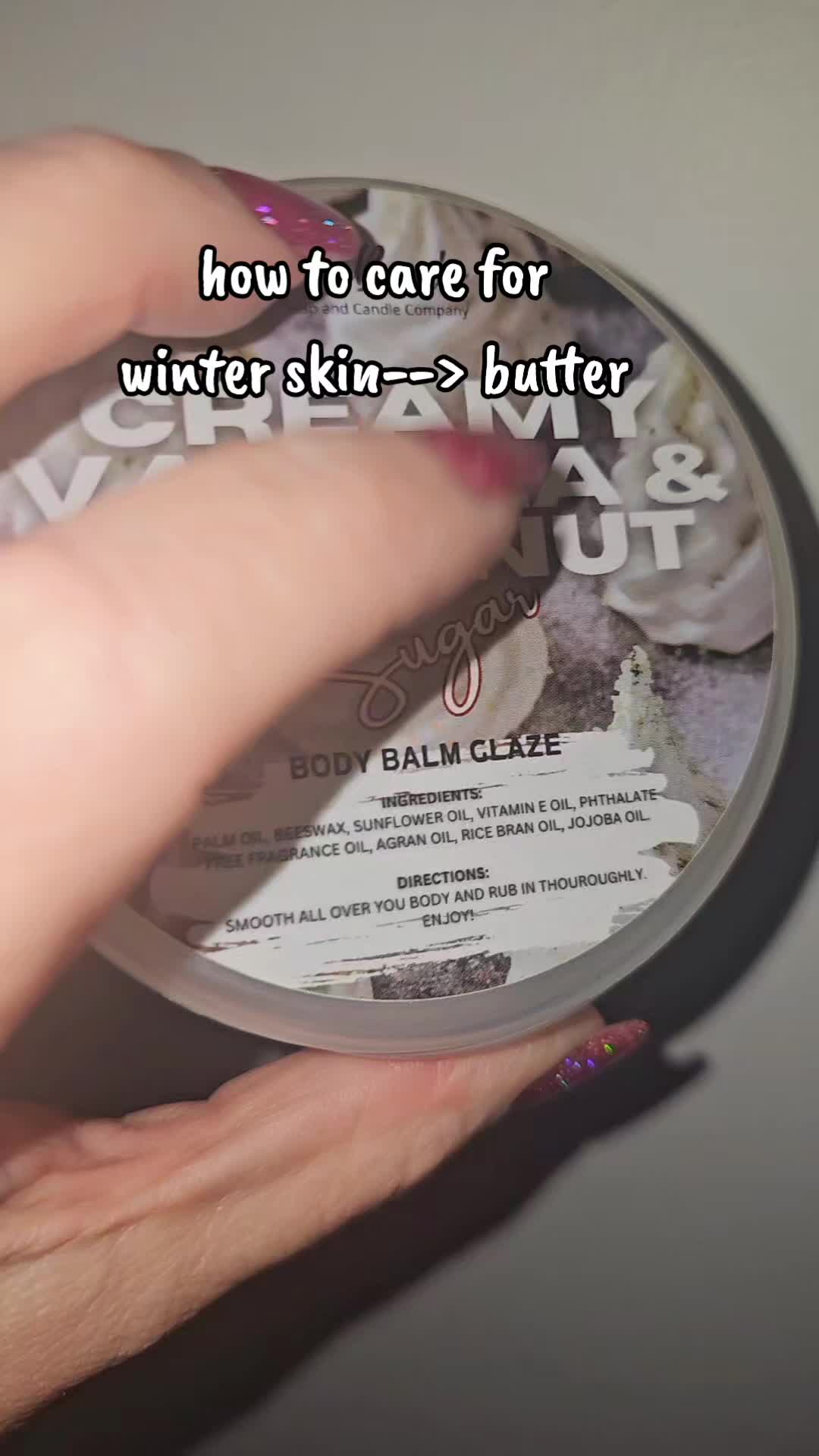 TikTok post by @christinasfaves for JerrBears Company. Caption reads: miss the summer glow? @jerrbearscompany body....